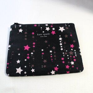 Kate Spade Star Pattern Cosmetic Bag EUC